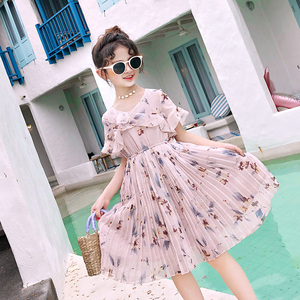Robe de fête pour enfants, robe de princesse florale à la mode, robe longue pour filles, achat en ligne en Chine, directement de l'usine chinoise - Product Image 3