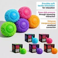 Balle anti-stress en peluche douce et moelleuse en forme de fleur pour enfants de 5 à 7 ans