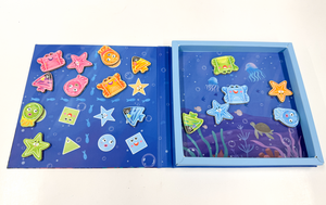 Jouet Montessori, jeux éducatifs pour enfants, jouet <span class=keywords><strong>de</strong></span> <span class=keywords><strong>pêche</strong></span> <span class=keywords><strong>magnétique</strong></span> pour enfants, jouet éducatif avec animaux marins - Product Image 5