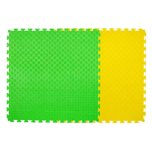 Suelo de Gimnasio de EVA Negro Premium con Patrón de Madera de Tatami, Plano, Flexible, 1m X 1m X 2, para Niños Pequeños, 8 Tapetes de Artes Marciales - Product Image 2