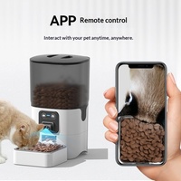 Distributeur automatique de nourriture pour chats et chiens avec contrôle par application, caméra, capacité de 6 L, alimentation intelligente programmable et quantitative, surveillance vidéo
