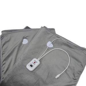 Flannel Electric Blanket with Far Infrared <b>Heating</b> <b>USB</b>/Battery-Powered for Household Car Outdoor RV Made of Polyester - Product Image 6