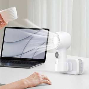 Ventilador de mano de 100 velocidades con carga turbo para viajes transfronterizos entre Japón y Corea del Sur, mini ventilador USB portátil - Product Image 4