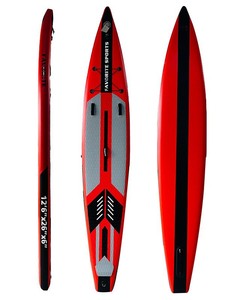 Tabla de Paddle Surf Inflable, Tabla de Carreras y Crucero, Tabla <span class=keywords><strong>SUP</strong></span> Portátil de PVC/EVA con una Sola Aleta, 14 kg, Ligera, Multiusos - Product Image 3