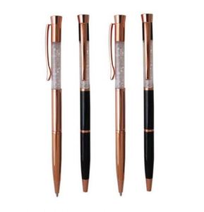 New Personalized Custom Promotional <b>Gift</b> Crystal Metal Ball Glitter Quicksand Ballpoint Luxury Hotel Pen - Product Image 1