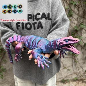 Vashine Juguetes de Lagarto de Cristal Flexibles Impresos en 3D de PLA, Divertidos Juguetes de Colección de Animales Coloridos, Figura de Acción de Material Ecológico Cabrite - Product Image 4