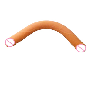 Vente en Gros de Super Long Flexible Doux Pliable <span class=keywords><strong>Double</strong></span> Dong Vagin Anal pour Femmes Lesbiennes Adultes Clitoris et Point G Jouets Sexy Gode Anal - Product Image 6