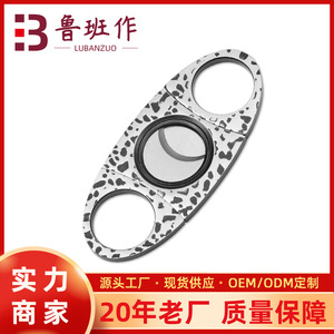 Stainless Steel Double Blade Cigar Cutter Round Shape Manual Operation Bulk Specification Yangjiang Origin - Product Image 5
