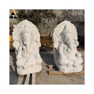 Eastern India 2 Feet Marble <strong>Large</strong> Ganesh <strong>Statue</strong> Sculpture Outdoor Stone Hindu God Lord <strong>Ganesha</strong> <strong>Statue</strong> Garden Big