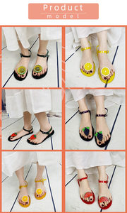 Nouvelles sandales d'été transparentes pour femmes, à plateforme plate, en gelée souple, imperméables, antidérapantes, à bout ouvert, pour l'extérieur, style amusant - Product Image 5
