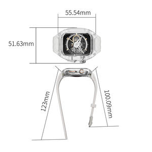 Correa Watch10 Compatible de lujo para Lamborghini Modified <span class=keywords><strong>Richard</strong></span> Style TPU transparente para Apple Watch Band para Series 7-10 - Product Image 5