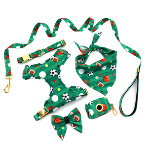 Patrón de baloncesto personalizable Logo Arnés para mascotas Material de tela Oxford de moda Suave Cómodo Robusto y duradero - Product Image 2