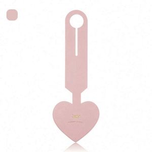 Etiqueta de Equipaje de Cuero PU en Forma de Corazón con Logotipo Personalizado, Estampado en Dorado, Etiqueta para Maleta de Viaje - Product Image 6
