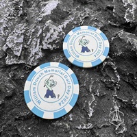 Jetons de poker en céramique de fournisseur d'or, motifs assortis, personnalisés, céramique multicolore