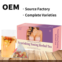 Thé OEM pour l'amélioration mammaire en gros, thé aromatisé pour la croissance rapide des seins, thé aux herbes naturelles pour femmes