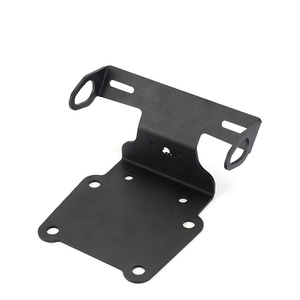 Support de plaque d'immatriculation modifié <span class=keywords><strong>Bob</strong></span> Tail avec éclairage pour moto, fixation arrière - Product Image 1
