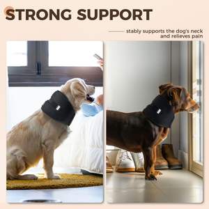 Personalizzabile modello solido tutore per il collo del cane Post-chirurgia collare con supporto Anti-distorsione e nastri decorazione - Product Image 2