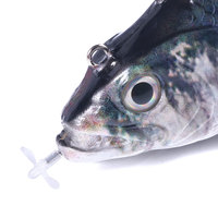 Leurre de pêche robotisé HENGJIA 15CM 54G, leurre nageur rechargeable, leurre de pêche électrique à 4 segments
