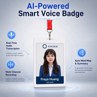 Assistant IA portable, enregistreur audio, badge d'identification à encre électronique, affichage personnalisé du nom via l'application et dispositif de cartographie mentale de réunion automatisée, fournisseur ODM