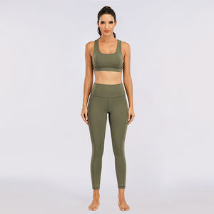 Trajes de Yoga para correr con estampado <span class=keywords><strong>Boom</strong></span> para mujer, ropa deportiva, pantalones de Fitness de cintura alta, conjunto deportivo Harajuku, ropa de entrenamiento para gimnasio - Product Image 2