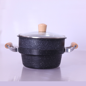 Olla de aluminio fundido a presión de precio económico y gran venta con <span class=keywords><strong>vaporera</strong></span> incorporada - Product Image 6