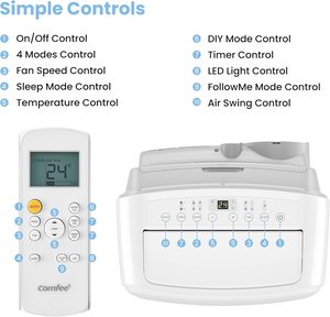 Climatiseur mobile écologique 1150W, refroidisseur portable, équipement de refroidissement multifonctionnel, climatiseur portable multi-spe - Product Image 2