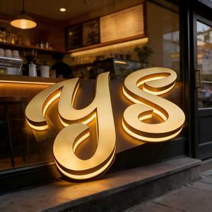 ป้ายไฟอะคริลิคติดผนังแบบกำหนดเองสำหรับธุรกิจ ป้ายไฟ LED Backlit ส่องสว่าง ป้ายไฟตัวอักษร โลโก้ธุรกิจ สำหรับภายนอกอาคาร แข็งแรงทนทาน - Product Image 3