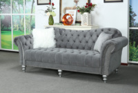 Chainiti Furniture Nouveau Design Velours De Luxe Or En Acier Inoxydable Canapé Bouton Tufté Ensemble De Canapé Rembourré
