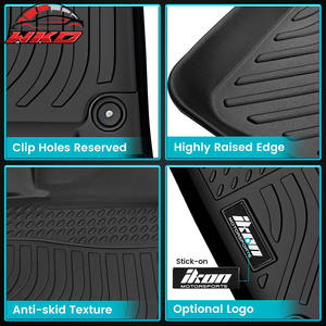 Alfombrillas para todo clima compatibles con Genesis GV70 2022-2025, delanteras y traseras, de TPE moldeado en 3D, impermeables - Product Image 2