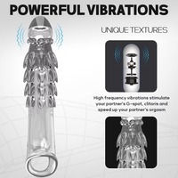 Manchon d'extension en silicone pour homme, préservatifs réutilisables, jouets sexuels réalistes pour adultes
