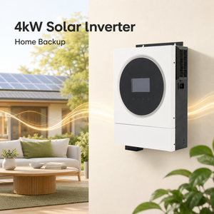 Sistema de Energía Solar Híbrido de 4kW, Stock en la UE, Salida Dual MPPT, Onda Sinusoidal Pura, para Uso Doméstico, Almacenamiento de Energía Fuera de la Red, Suministro de Respaldo - Product Image 2