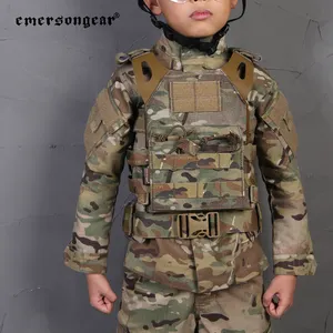 Emersongear Outdoor 500d Cordura Nylon Multicam Plaat Drager Camouflage Kind Jpc Tactisch Vest Voor Kinderen