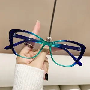 แว่นตาแฟชั่นดีไซน์แบบย้อนยุคกรอบ PC สำหรับทุกเพศ