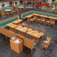 Restaurant chinois moderne Chinatown Hot Pot Noodle Shop Thé Restaurant Table Chaise Ensemble Canapé Stand Salon Commercial