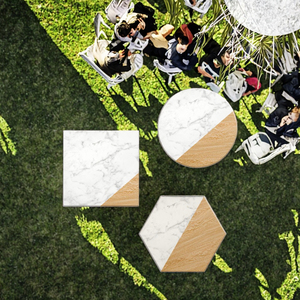 Nuevo, al por Mayor, Moderno, de Madera de Acacia Ecológica, Tamaño Personalizado, Posavasos, Mantel Individual Redondo de 300 mm de Diámetro y 10 mm de Grosor - Product Image 3