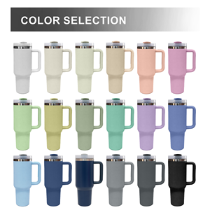 Taza de Viaje Personalizada de Acero Inoxidable de Doble Pared de 40 oz, Vaso Térmico de Aventura con Asa, Taza de Metal Aislada al Vacío - Product Image 5