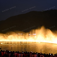 Fuente de Agua Flotante para Lagos, Programable DMX, RGB, con Música, para Paisajes Comerciales, Directo de Fábrica