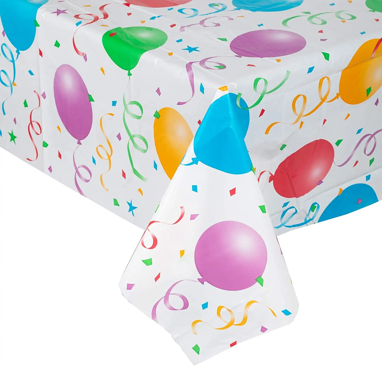 Heavy Duty Plastic Table Covers Reusable Tablecloth Rectangle Tablecloths 54" X 108", Balloons