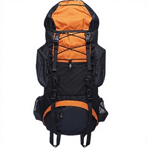 กระเป๋าเป้สะพายหลังโครงในโพลีเอสเตอร์ Teton 55L สำหรับเดินป่า ตั้งแคมป์ แบ็คแพ็คกิ้ง ท่องเที่ยว พร้อมผ้าคลุมกันฝน สีส้มไหม้ - Product Image 3