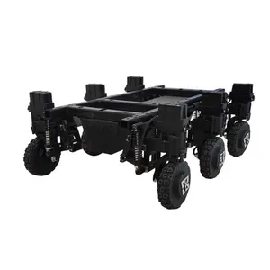 6 wheels Robot Chassis Equipment Product Transportation Chassis Platform Smart Open AGV Searching Smart Robotic Car Chassis