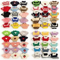 Pakaian Boneka Plush Sweater dengan Cetak Logo Kustom Isian Kapas PP Unisex 14+ Tahun 10-15cm