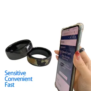 Anello intelligente NFC in ceramica programmabile 13.56mhz personalizzato per Android