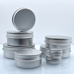 30g 10ml 15ml 30ml Aluminum Lip Balm Container Case 50ml 60ml Aluminum Tin Containers 60 Grams 100ml Aluminum Candle <strong>Jar</strong> for <strong>Tea</strong> - Product Image 1