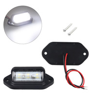 Luz LED para Matrícula, Luz de Seguridad Nocturna Exterior para Remolque 4x4 Todoterreno