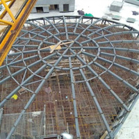 Fábrica de estructuras de acero Armazón de acero estructural Marco de espacio de techo Cúpula de vidrio Edificio de centro comercial