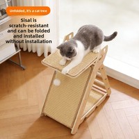 PETNORA Griffoir pour chat en sisal sans installation, pliable, résistant aux griffures et aux déchirures, pour Halloween et Noël