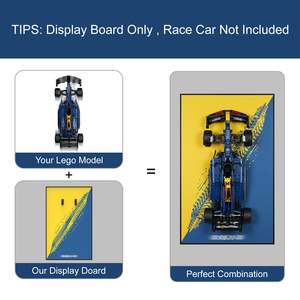 Marco de Fotos Acrílico 1:8 para Decoración de Sala de Estar o <span class=keywords><strong>Entrada</strong></span>, con Bloques de Construcción de Coche de Carreras con Luz, de Alta Definición - Product Image 3
