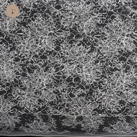 Tissu en dentelle française classique romantique pour mariage, broderie lourde, sequins, cordon, 100% polyester, pour robes de mariée et de soirée