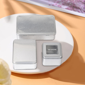 Nhà Sản Xuất Hộp Thiếc Kim Loại Tùy Chỉnh Hộp Đựng Kim Loại Hình Vuông Hình Chữ Nhật Kẹo Trà Bánh Quy Cấp Thực Phẩm Có Cửa Sổ Hộp Thiếc Đồng Hồ - Product Image 4