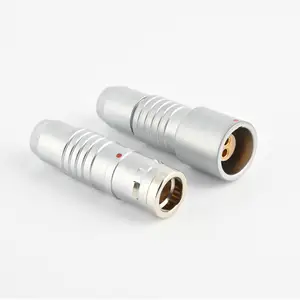 Grosir 5 pin s video-Cangkang Logam Tarik Dorong Kualitas Tinggi Konektor 4Pin 5 Pin untuk Konektor 1B Bulat Telur FGG